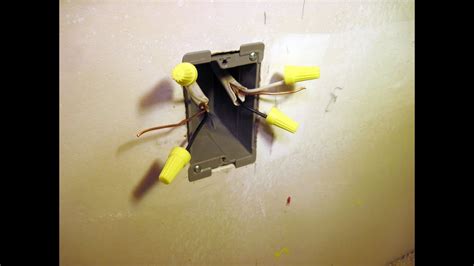 drywall junction box|installing electrical box on drywall.